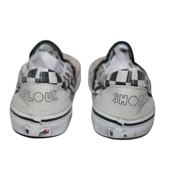 VANS Womens Flour Shop Icons Checkerboard SNEAKERS / SHOES Slip-On Sz M/5.5 W/7 - Picture 6 of 9